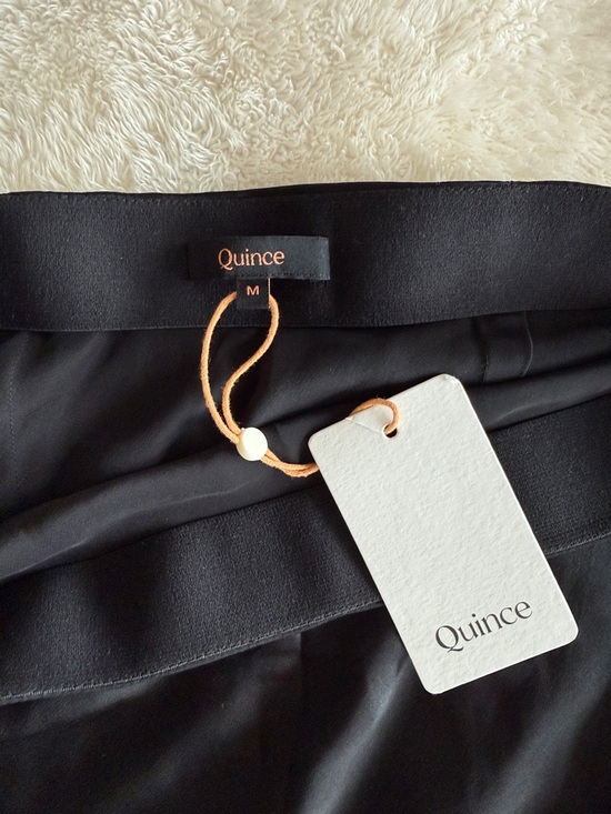 Quince 100% Silk Black Maxi Skirt, size M - Picture 3 of 5